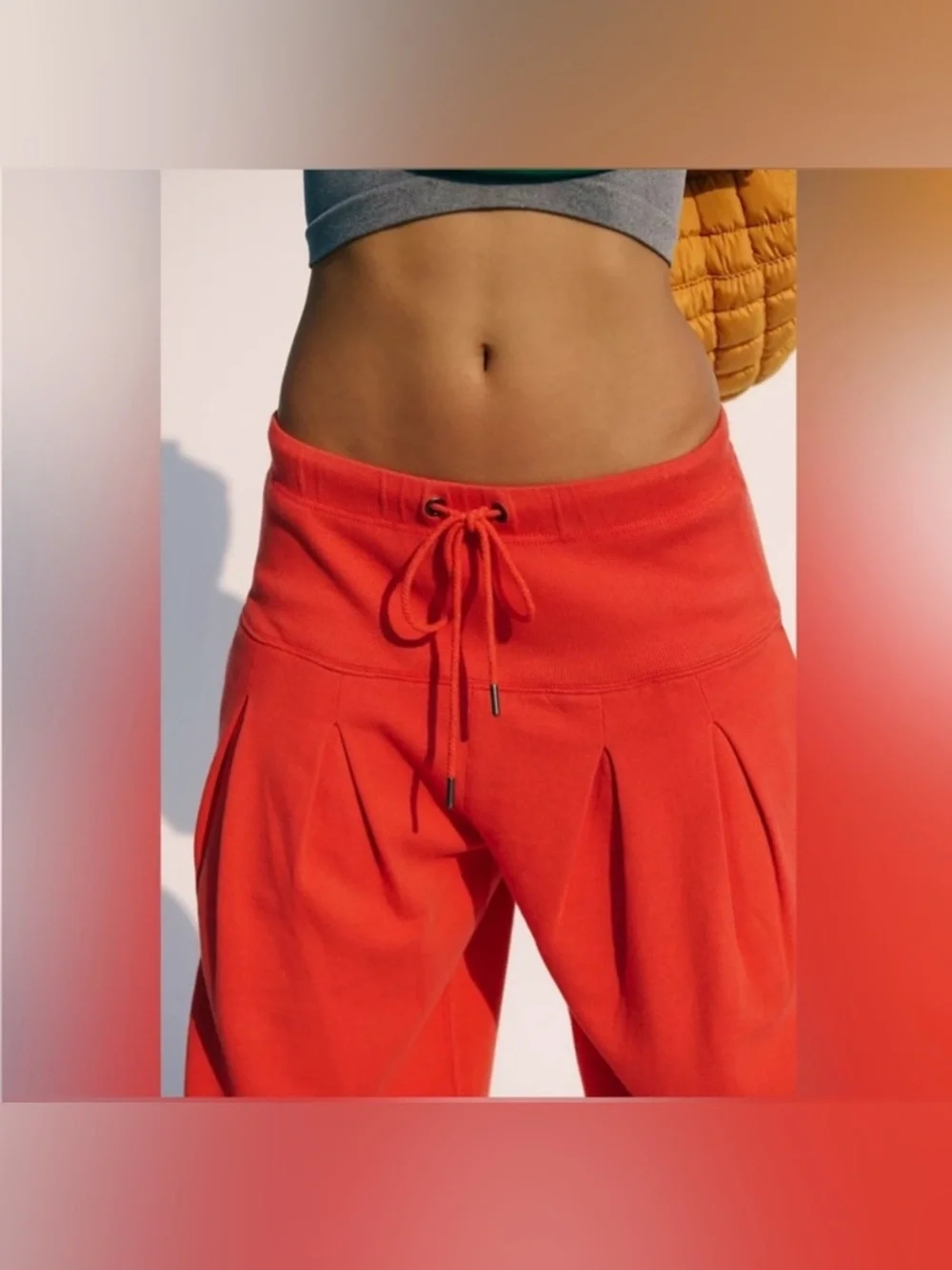 NWT Free People FP Movement Studio Siren Pants - Lava red - Small - Picture 4 of 8